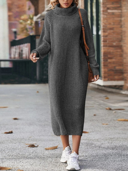 Freya - Vestido largo de invierno con cuello alto