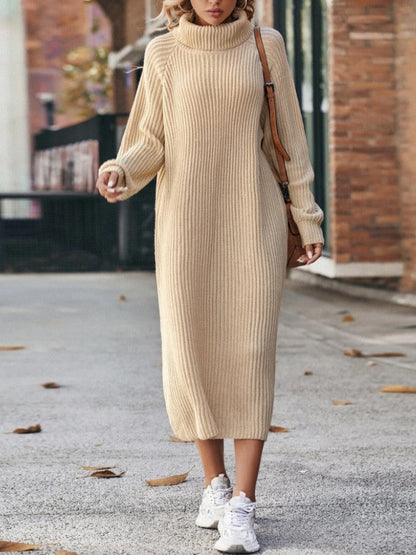 Freya - Vestido largo de invierno con cuello alto