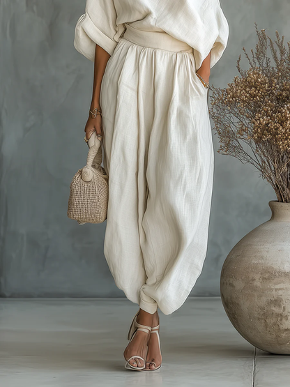 Eleonora | Conjunto elegante de dos piezas con diseño asimétrico