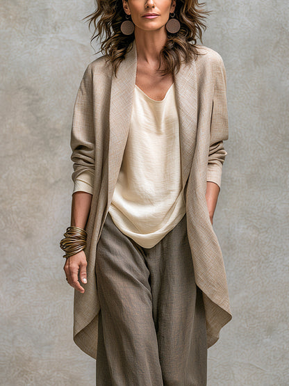 Lucía - Conjunto Palazzo Boho Beige