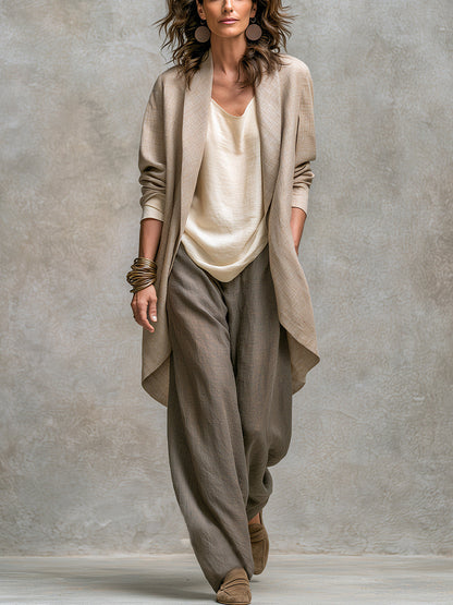 Lucía - Conjunto Palazzo Boho Beige