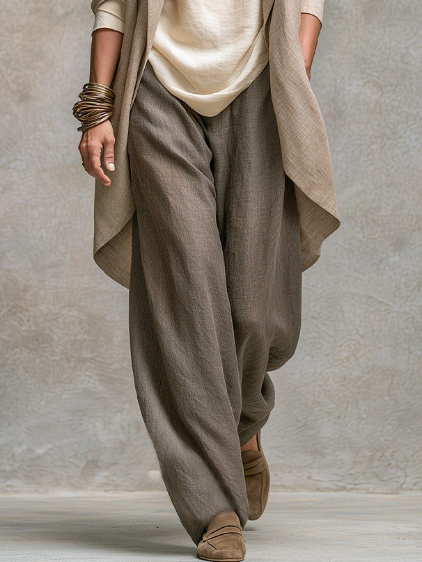 Lucía - Conjunto Palazzo Boho Beige