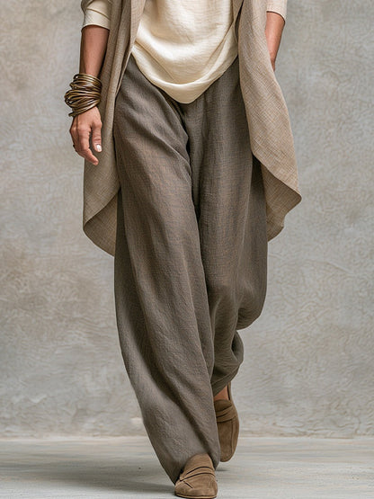 Lucía - Conjunto Palazzo Boho Beige