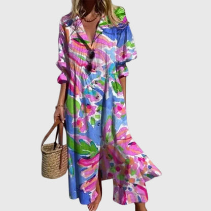 Zariah – Vestido maxi bohemio elegante