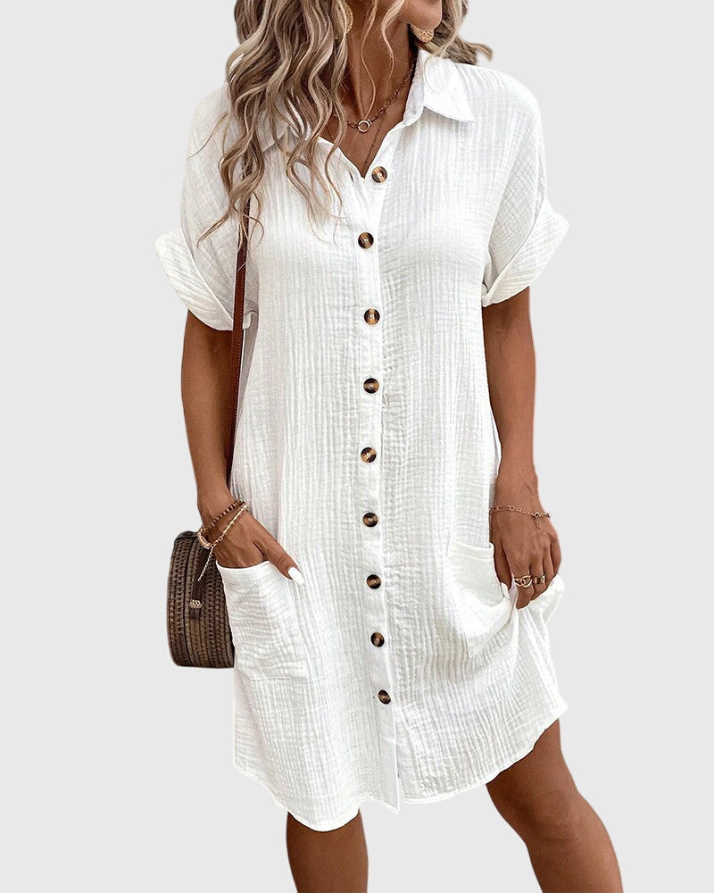 Caroline – Vestido midi elegante de estilo femenino