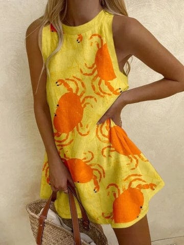 Adalee™ – Vestido corto de lino