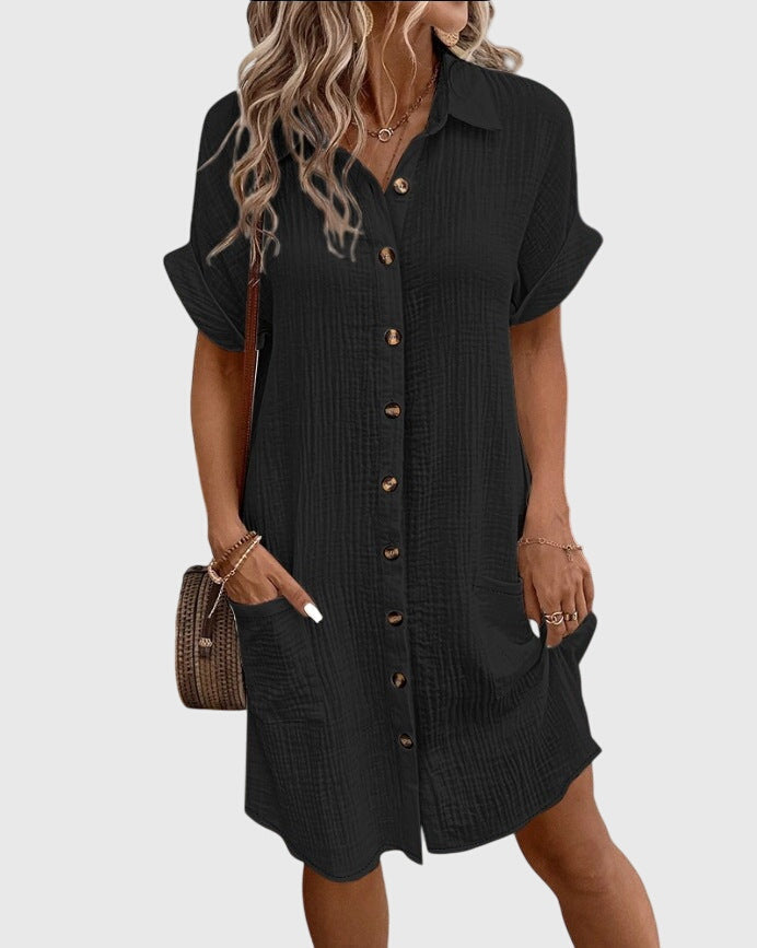 Caroline – Vestido midi elegante de estilo femenino
