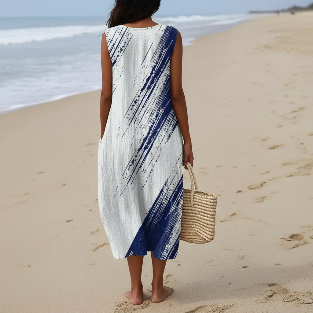 Faith | Vestido midi con pinceladas