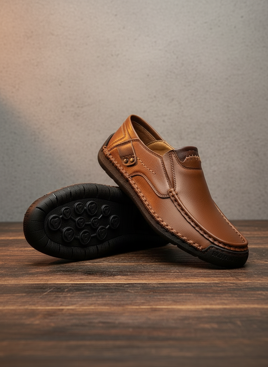 Zapatos clásicos y cómodos de piel para hombre