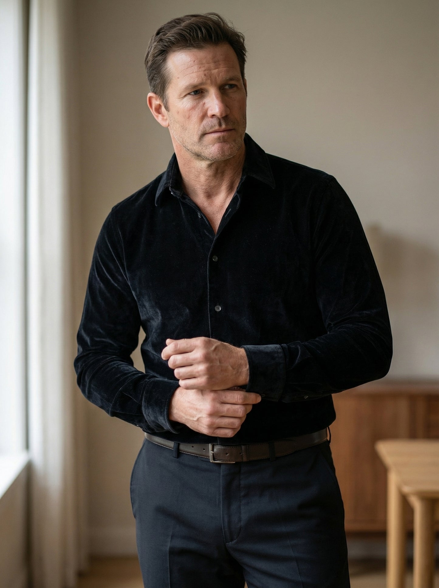 Camisa de terciopelo