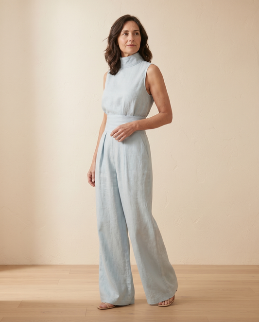 Alba – Conjunto minimalista de algodón y lino