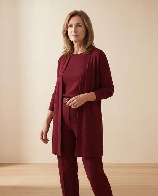 Conjunto 3 piezas- Top, Pantalón y Cárdigan