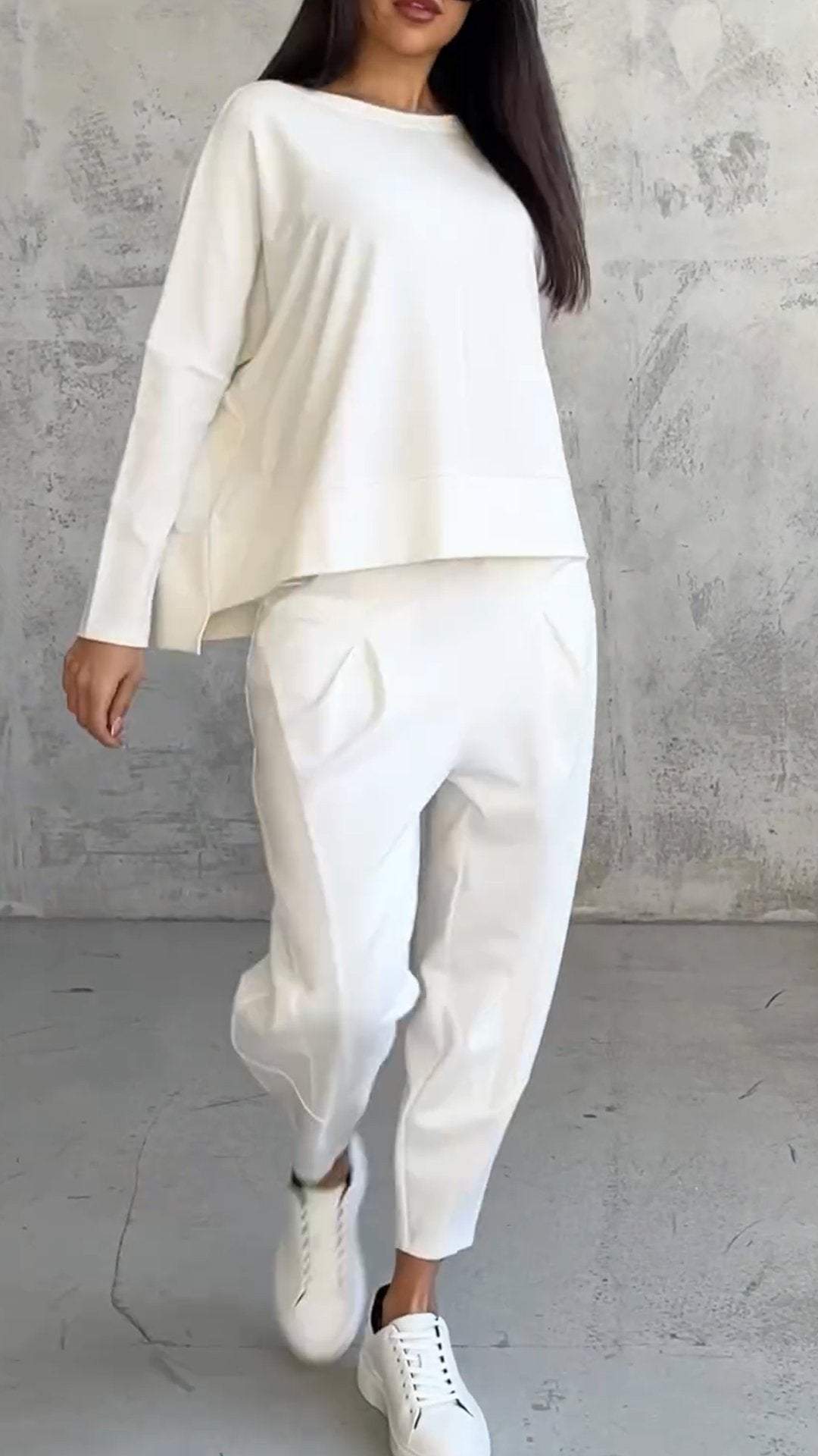 Aurora - Conjunto elegante y casual para mujer con blusa y pantalones cómodos