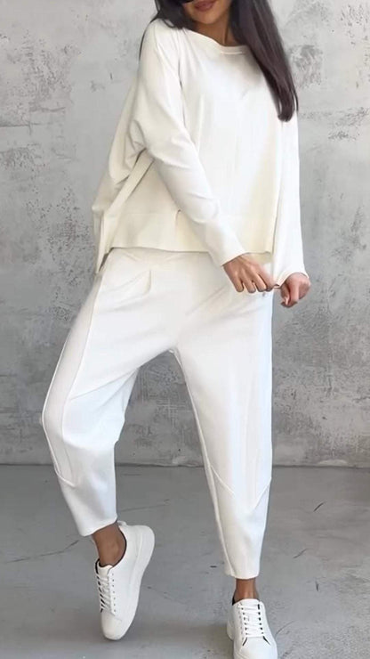 Aurora - Conjunto elegante y casual para mujer con blusa y pantalones cómodos