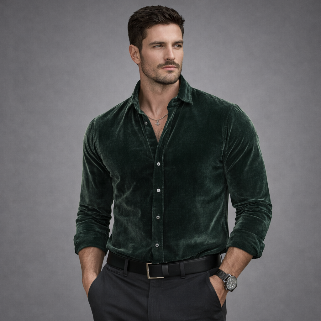 Camisa de terciopelo