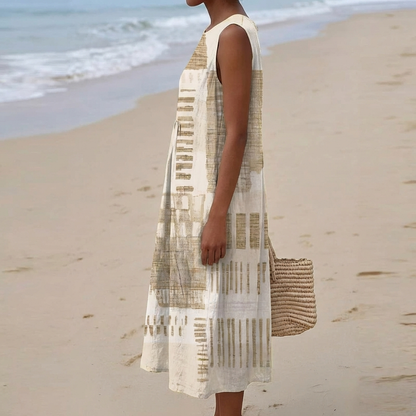 Helena | Vestido de verano abstracto