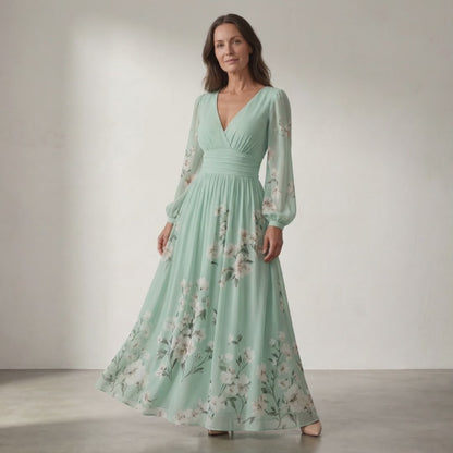 Lucía – Vestido midi fluido con estampado floral