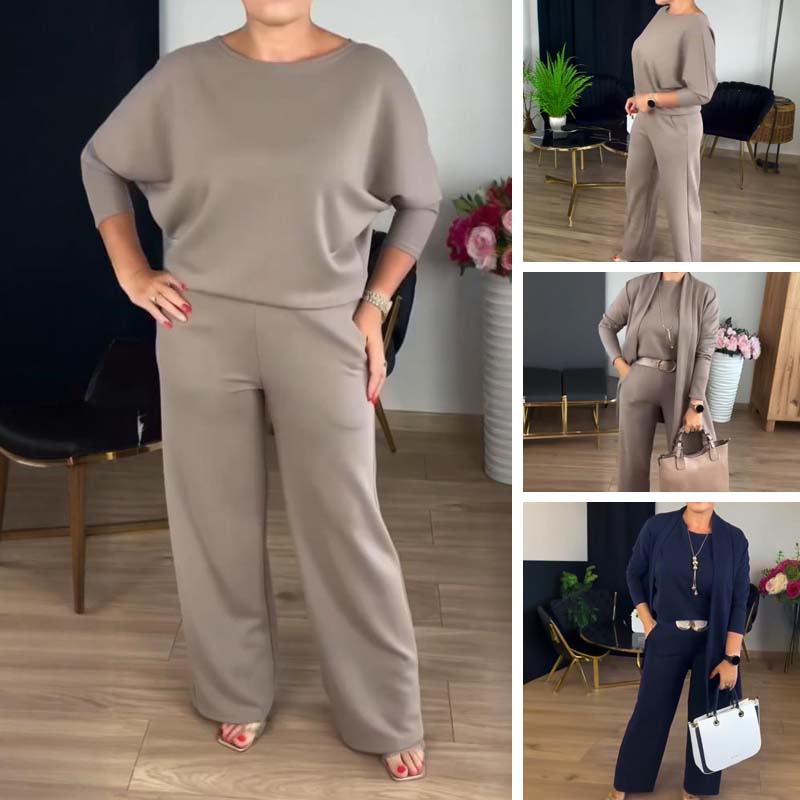 Conjunto 3 piezas- Top, Pantalón y Cárdigan