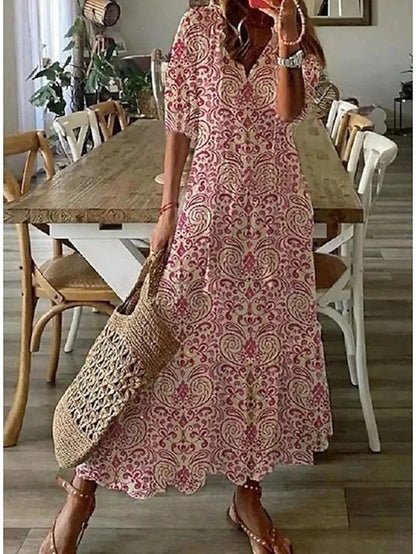 Luna – Vestido midi boho sin esfuerzo